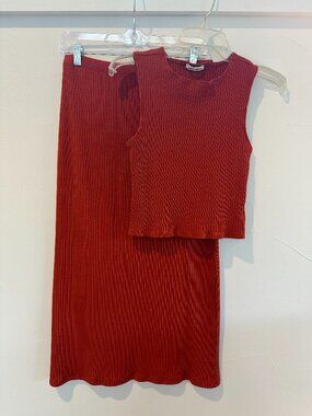 Hays Reformation, two-piece top and skirt